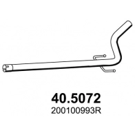 Выхлопная труба глушителя ASSO 40.5072 VW JTOA1 1425055464