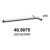 Выхлопная труба глушителя ASSO 40.5075 RF 9U5 1440720219