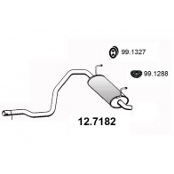 Глушитель ASSO Fiat Panda (169) 2 Хэтчбек 1.2 4x4 60 л.с. 2004 – 2025 RP UZ0 12.7182