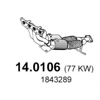 Катализатор ASSO TSQ ZOLJ 14.0106 Ford C-Max 2 (CB7, CEU) Минивэн 1.6 LPG 117 л.с. 2012 – 2024