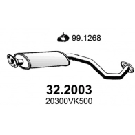 Предглушитель ASSO 32.2003 E OO3P Nissan Navara