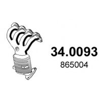 Катализатор ASSO Opel Corsa (E) 5 Хэтчбек 1.4 LPG (08. 68) 90 л.с. 2015 – наст. время 78 SSR 34.0093