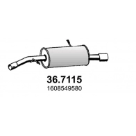 Глушитель ASSO QSNNFE E 36.7115 Peugeot 2008 1 (C) Универсал 1.2 VTi 82 л.с. 2013 – 2024