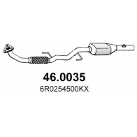 Катализатор ASSO Volkswagen Polo (6R1, 6C1) 5 Хэтчбек 1.6 BiFuel 82 л.с. 2011 – 2024 46.0035 VTP9Q 4P