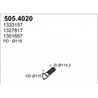 Гофра глушителя ASSO OAA VS 505.4020 2407992