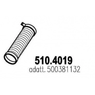 Гофра глушителя ASSO 1423574132 510.4019 TDB 0BG