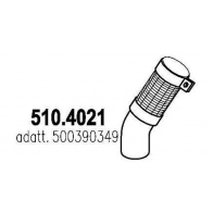 Гофра глушителя ASSO 510.4021 1423574133 1B DS5LI