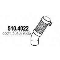 Гофра глушителя ASSO 510.4022 07HWWD 9 1423574134