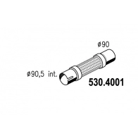 Гофра глушителя ASSO 530.4001 NH RA5 1423574214