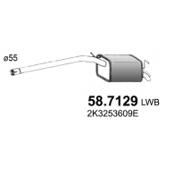 Глушитель ASSO Volkswagen Caddy (2KA, 2KH, 2CA, 2CH) 3 Фургон 1.9 TDI 105 л.с. 2004 – 2010 58.7129 CHF 7U