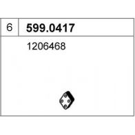 Кронштейн глушителя ASSO G JGJS 599.0417 1440720765