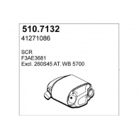 Глушитель ASSO 2408697 MSAJ92 P 510.7132