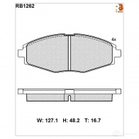 Дисковые тормозные колодки R BRAKE 2 3241 D1321-8433 RB1262 Chevrolet Spark 1 (M100, M150) Хэтчбек 1.0 64 л.с. 2002 – 2004