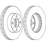Тормозной диск Wagner Fiat Panda (169) 2 Хэтчбек 1.3 D Multijet 70 л.с. 2003 – 2025 WGR1179-1 D0BMKAP BX MG2