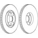 Тормозной диск Wagner Citroen C4 Picasso 1 (UD, PF2) Минивэн WGR1442-1 2 NU3M NITOT