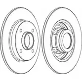 Тормозной диск Wagner T34U 9 Peugeot 207 1 (WK, WC, PF1) 2006 – 2014 5KWGV WGR1523-1