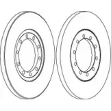 Тормозной диск Wagner K6UR9Q 3420527 WGR1537-1 S8 MS45