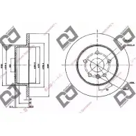 Тормозной диск DJ PARTS BD1015 XQ EZ60Y 3433494 E7CGEOF