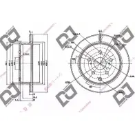 Тормозной диск DJ PARTS 9JVD2F 3433497 OFL VHO BD1018