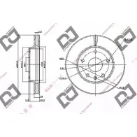 Тормозной диск DJ PARTS JBXILQ 39 VIMEG 3433562 BD1085
