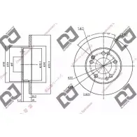 Тормозной диск DJ PARTS 3433591 O8MKBI BD1115 L HL7B1N
