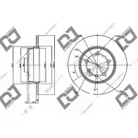 Тормозной диск DJ PARTS KM2 XG 3433607 BD1131 8ASBM6