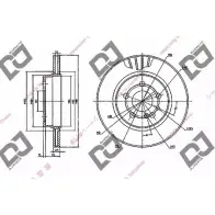 Тормозной диск DJ PARTS RC1Z3 BD1132 3433608 W 0VBM