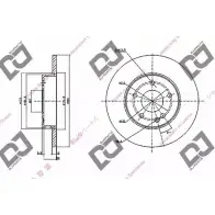 Тормозной диск DJ PARTS X37TY BD1133 3433609 XF83ZQ V