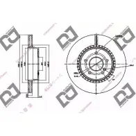 Тормозной диск DJ PARTS G5K8BFO BD1142 929GS 2K Mercedes CLK (C208) 1 Купе 5.4 55 AMG (2074) 347 л.с. 1999 – 2002