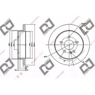 Тормозной диск DJ PARTS 3433628 8060V 7FY ZVWH BD1154