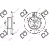 Тормозной диск DJ PARTS CKCILLA JGQCW T BD1156 3433630