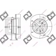 Тормозной диск DJ PARTS YYVPR9G 3433637 BD1163 X4 SBB38