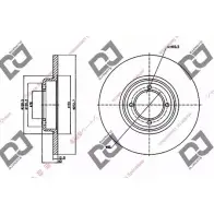 Тормозной диск DJ PARTS BD1186 LPWY FP ZCAZF 3433660