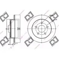 Тормозной диск DJ PARTS 3433670 ZYWOI H R8TQ BD1196