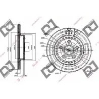 Тормозной диск DJ PARTS 9JQO0EE K5Z HE 3433704 BD1230