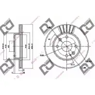 Тормозной диск DJ PARTS YMSIZXC 3433731 R LHEA3 BD1258
