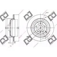 Тормозной диск DJ PARTS 40 Q0FPD Mercedes M-Class (W164) 2 Кроссовер 3.0 ML 280 CDI 4 matic (1620) 190 л.с. 2005 – 2009 MWHWDP7 BD1306