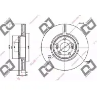 Тормозной диск DJ PARTS LCEJRXK BD1320 1 EIOLSB Renault Espace (JK0) 4 Минивэн 2.0 (JK0A. JK1D. JK0N) 170 л.с. 2005 – 2025
