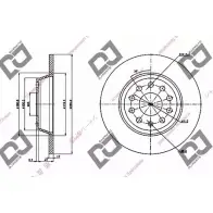 Тормозной диск DJ PARTS BD1328 PDO 2V 3CLRYDU 3433801