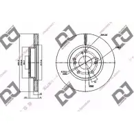 Тормозной диск DJ PARTS 3433822 GV N0B OINNMQ BD1349