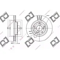 Тормозной диск DJ PARTS EK 7PQB O602VA 3433824 BD1351