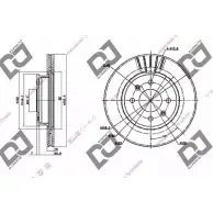 Тормозной диск DJ PARTS BD1357 QXTGP6 8PMV 6BO Hyundai Getz (TB) 1 Хэтчбек 1.1 63 л.с. 2002 – 2005