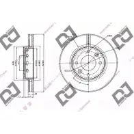 Тормозной диск DJ PARTS BD1371 3433844 3RZTP NASEA IH