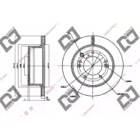 Тормозной диск DJ PARTS BX 1PK8 BD1374 3433847 EP3Q21W