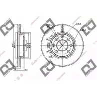 Тормозной диск DJ PARTS DQMEK X7 3433873 Z42F1 BD1400