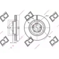 Тормозной диск DJ PARTS JES LT 3433891 OVNXK BD1418
