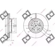 Тормозной диск DJ PARTS ZU9HFGR BD1439 4 Y00F 3433912