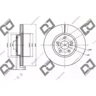 Тормозной диск DJ PARTS 3433925 M ZPDEA9 BD1452 7OQJKTN