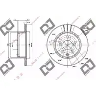 Тормозной диск DJ PARTS Toyota Crown (S130, 40, 50) 10 Седан B4 7MHR NMIRCB BD1457