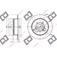 Тормозной диск DJ PARTS MKE R5 3433931 BD1458 LY5M2